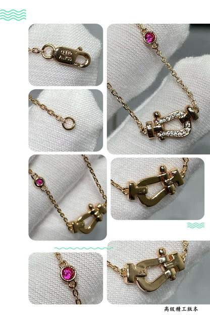 [BIJOUX]FORCE 10 DIAMOND PINK GOLD NECKLACE