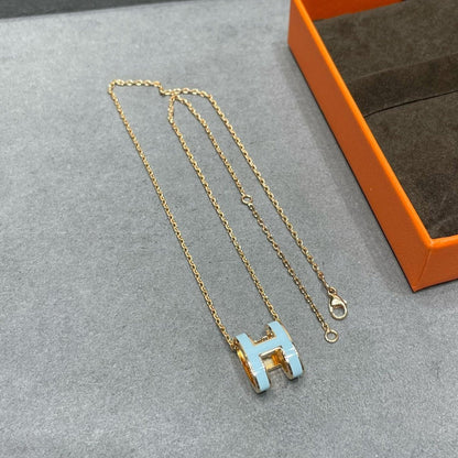 [BIJOUX]POP H スカイブルーネックレス