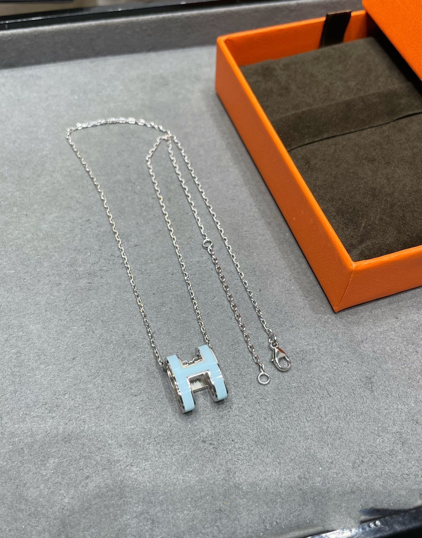 [BIJOUX]POP H スカイブルーネックレス