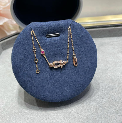 [BIJOUX]FORCE 10 DIAMOND CHAIN LINK PINK GOLD BRACELET