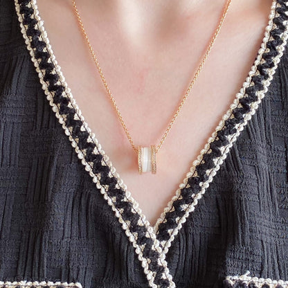 [BIJOUX] COLLIER CÉRAMIQUE DIAMANT ZÉRO 1