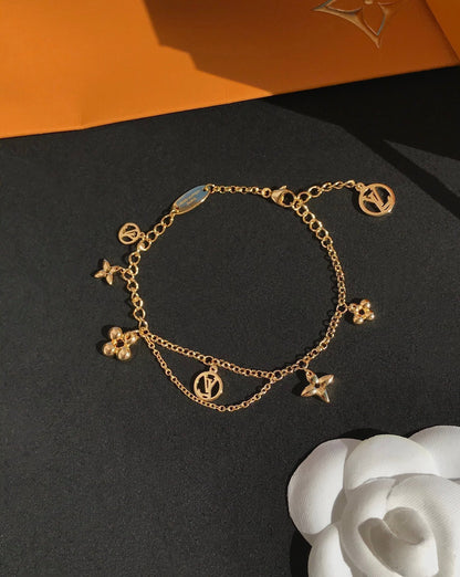 [BIJOUX]BLOOMING PINK GOLD MOP BRACELET