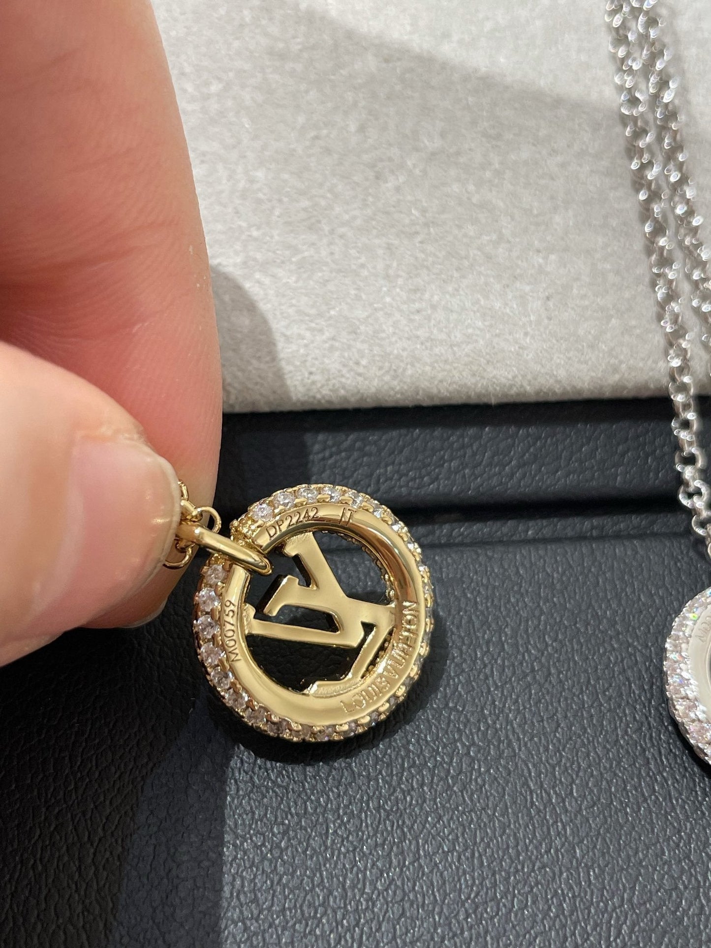 [BIJOUX]BY NIGHT DIAMOND PAVED NECKLACE