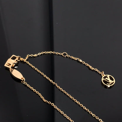 [BIJOUX]LV COLOR BLOSSOM PINK MOP SUN GOLD NECKLACE