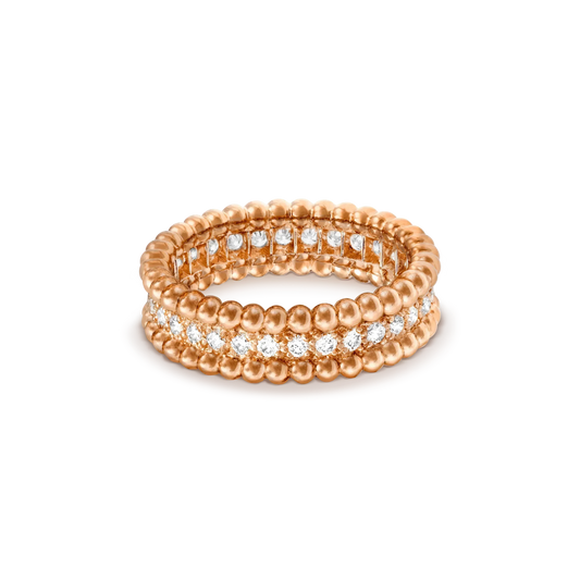 [BIJOUX]PERLEE DIAMOND ROSE GOLD RING