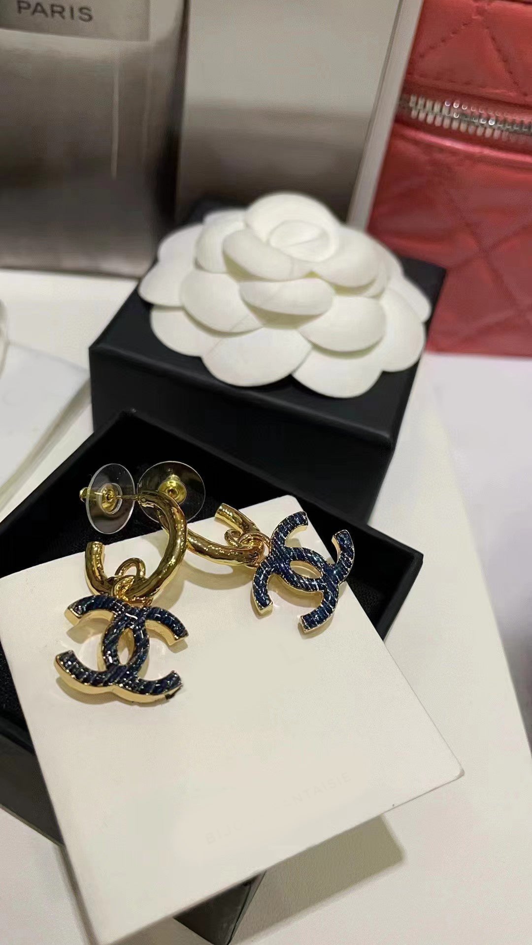 [Personalized] CC PENDANT EARRINGS