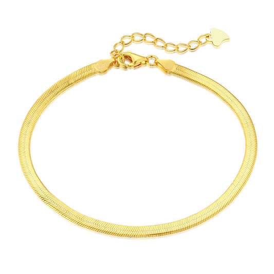 [Goodv]Flat Snake Bone Chain Blade Necklace