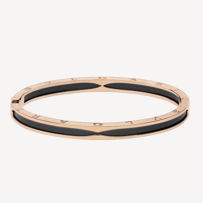 [BIJOUX]ZERO 1 PINK GOLD WITH BLACK CERAMIC BRACELET