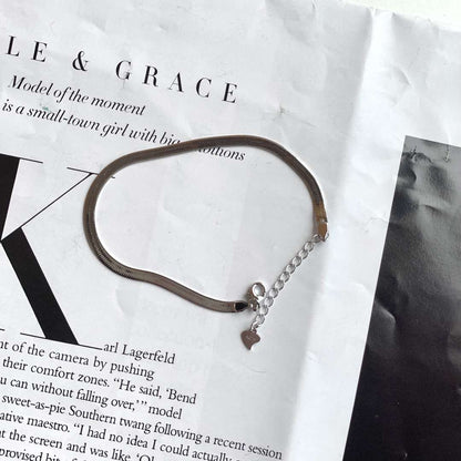 [Goodv]Flat Snake Bone Chain Blade Necklace