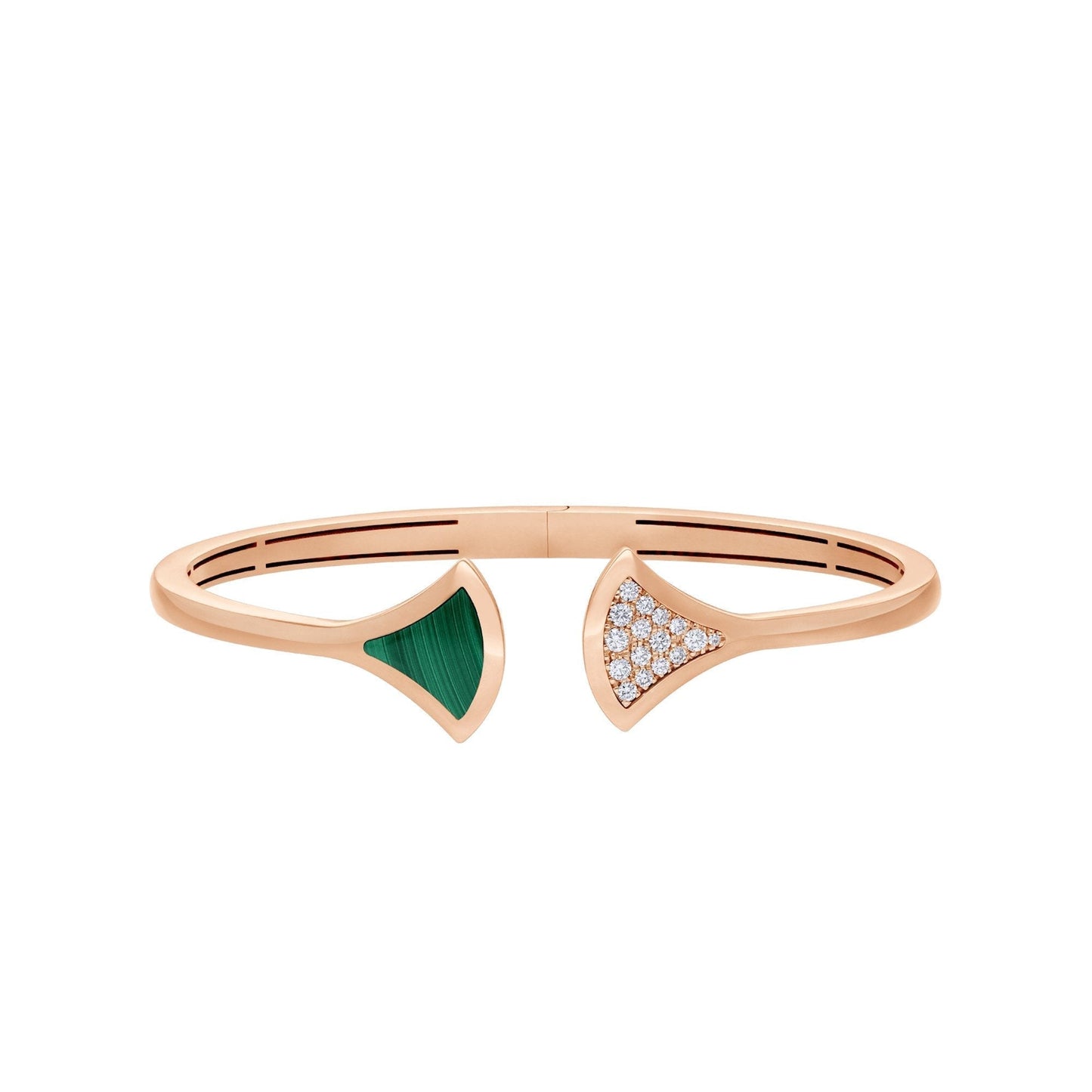 [BIJOUX]BRACELET RÊVE OUVERT MALACHITE OR ROSE