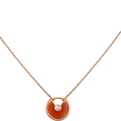 [BIJOUX] COLLIER AMULETTE OR CORNALINE ONYX