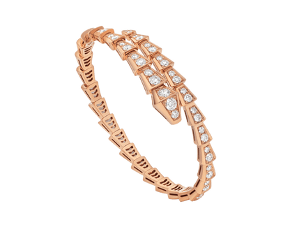 [BIJOUX]BRACELET SERPENTI 6.8MM OR ROSE DIAMANT