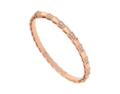 [BIJOUX] BRACELET PETIT SERPENTI OR ROSE DIAMANT