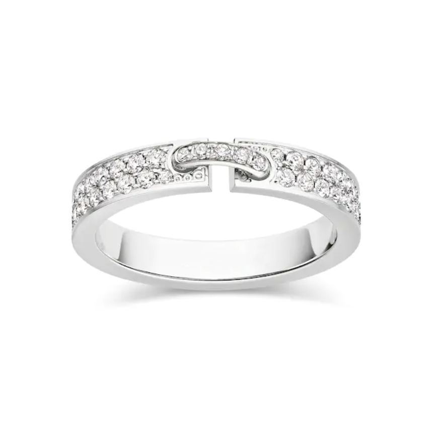 [BIJOUX]ALLIANCE LIENS VIDENCE PAVED DIAMOND 4MM RING