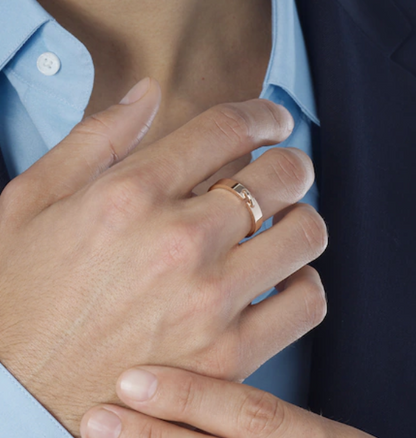 [BIJOUX]BAGUE ALLIANCE LIENS VIDENCE 4MM