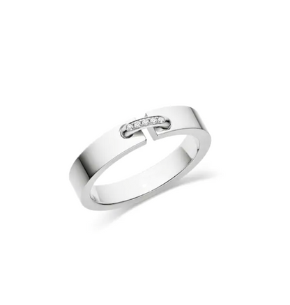 [BIJOUX]BAGUE ALLIANCE LIENS VIDENCE DIAMANT 4MM