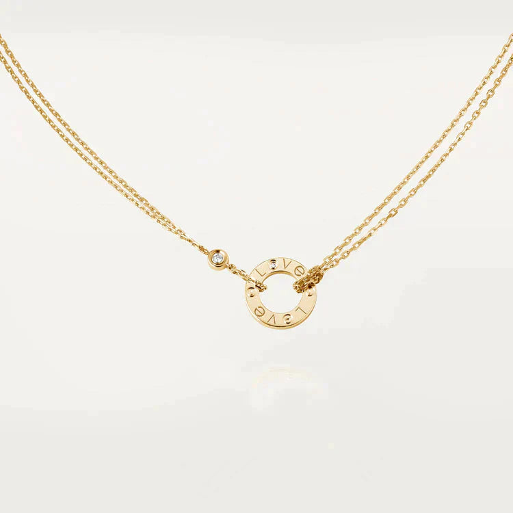 [BIJOUX] COLLIER LOVE 16MM 2 DIAMANTS
