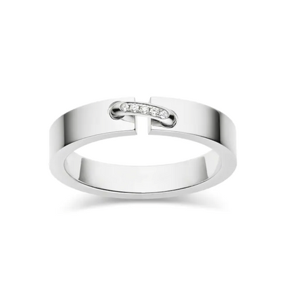[BIJOUX]BAGUE ALLIANCE LIENS VIDENCE DIAMANT 4MM