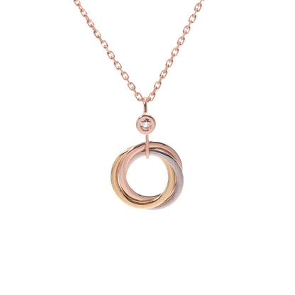 [BIJOUX] COLLIER TRINITY ARGENT OR OR ROSE