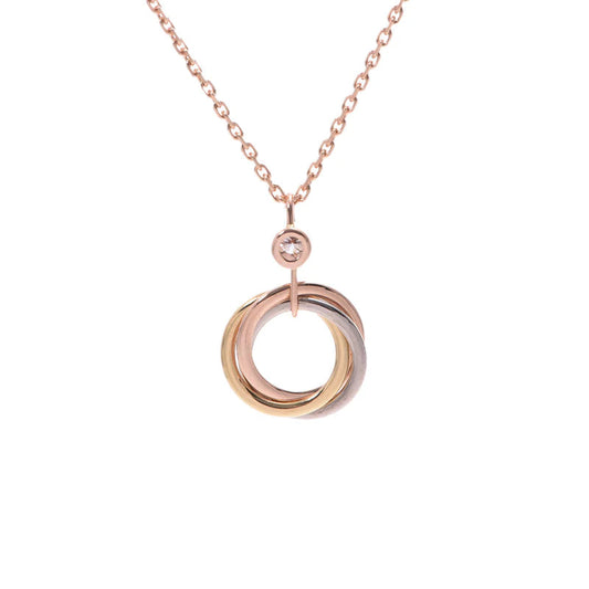 [BIJOUX] COLLIER TRINITY ARGENT OR OR ROSE