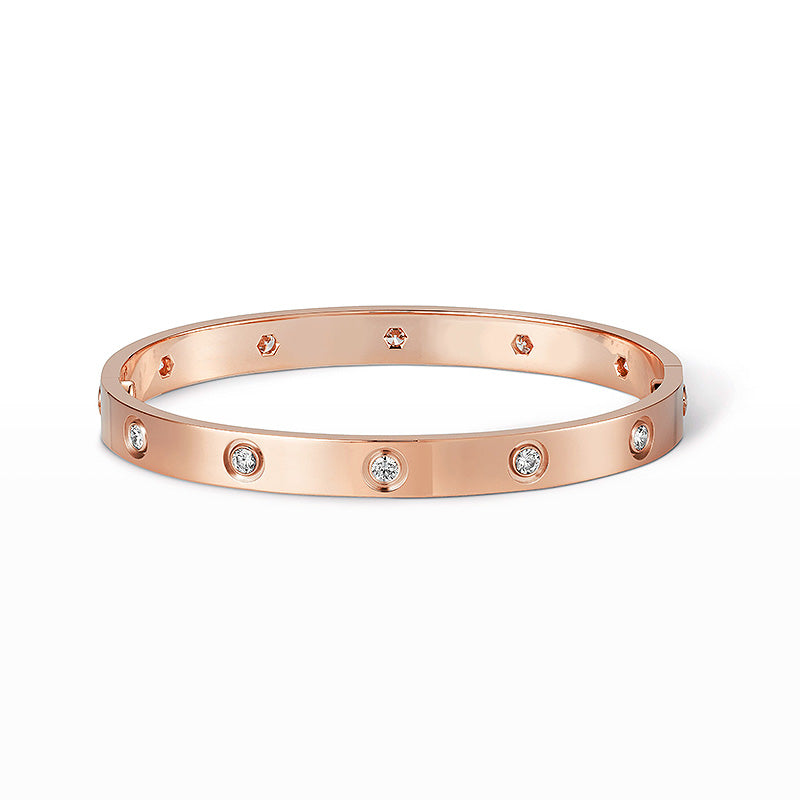 [BIJOUX]BRACELET AMOUR 6.1MM 10 DIAMANTS