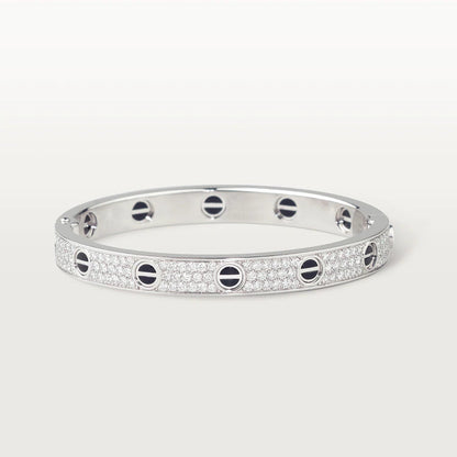 [BIJOUX] BRACELET LOVE 6,1MM CÉRAMIQUE PAVÉE DE DIAMANTS 