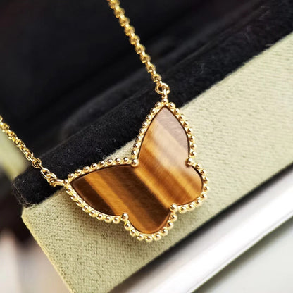 [BIJOUX]TIGER__ EYE BUTTERFLY NECKLACE
