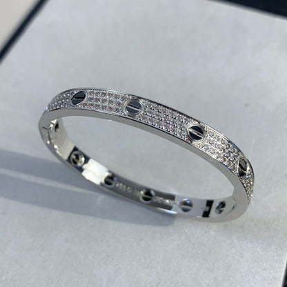 [BIJOUX] BRACELET LOVE 6,1MM CÉRAMIQUE PAVÉE DE DIAMANTS 