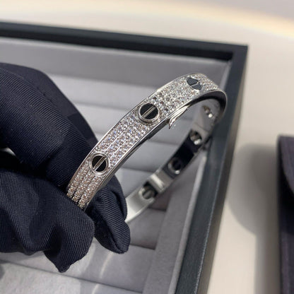 [BIJOUX] BRACELET LOVE 6,1MM CÉRAMIQUE PAVÉE DE DIAMANTS 