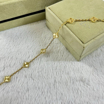 [BIJOUX]CLOVER 6 MOTIF DIAMOND BRACELET