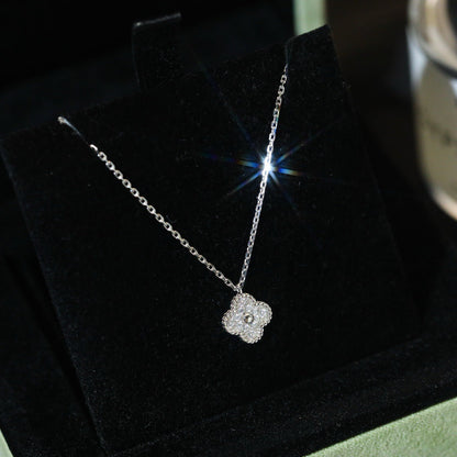 [BIJOUX]CLOVER MINI 9.5MM PENDANT DIAMOND NECKLACE