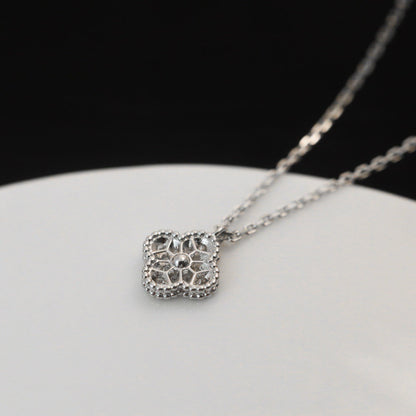 [BIJOUX]CLOVER MINI 9.5MM PENDANT DIAMOND NECKLACE
