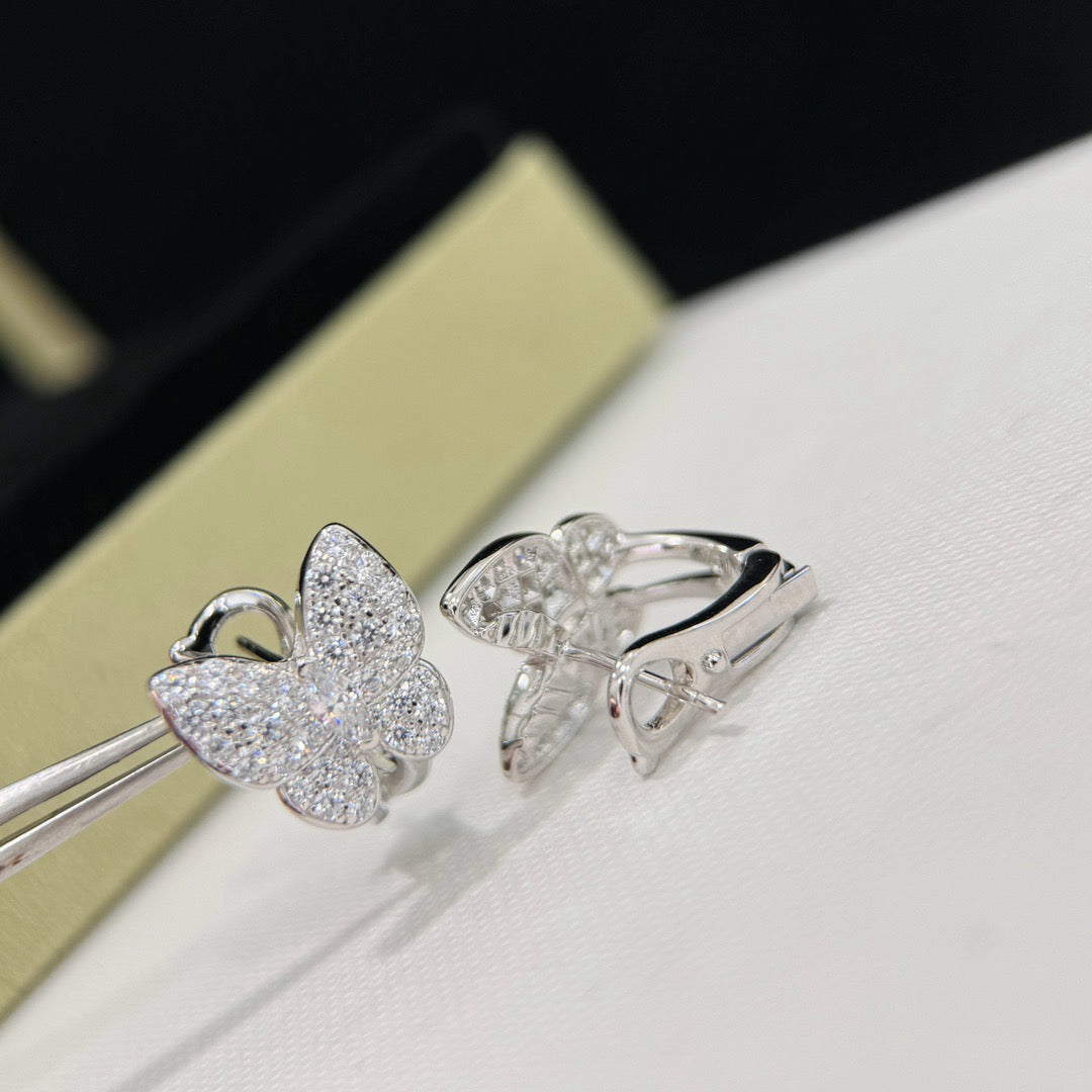 [BIJOUX]BUTTERFLY ALL DIAMOND EARRINGS