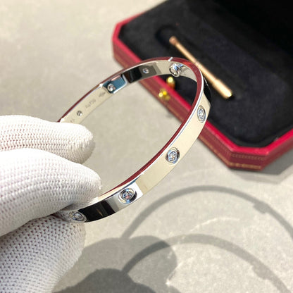 [BIJOUX]BRACELET AMOUR 6.1MM 10 DIAMANTS