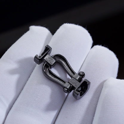 [BIJOUX]FORCE LARGE SERIES HORSESHOE BLACK SAMURAI BRACELET