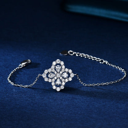 [BIJOUX]ループブレスレット フルモチーフ ダイヤモンド 16mm シルバー