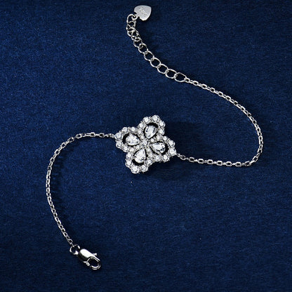 [BIJOUX]ループブレスレット フルモチーフ ダイヤモンド 16mm シルバー