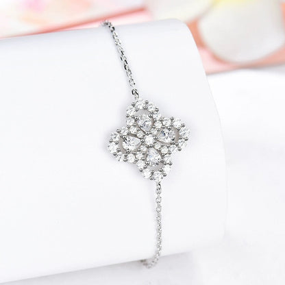 [BIJOUX]ループブレスレット フルモチーフ ダイヤモンド 16mm シルバー