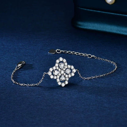 [BIJOUX]ループブレスレット フルモチーフ ダイヤモンド 16mm シルバー