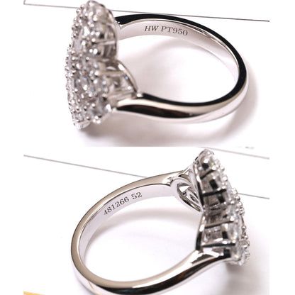 [BIJOUX]LOOP RING FULL MOTIF DIAMOND 16MM SILVER
