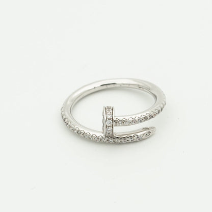 [BIJOUX]JUSTE RING 1.8MM SILVER DIAMONDS