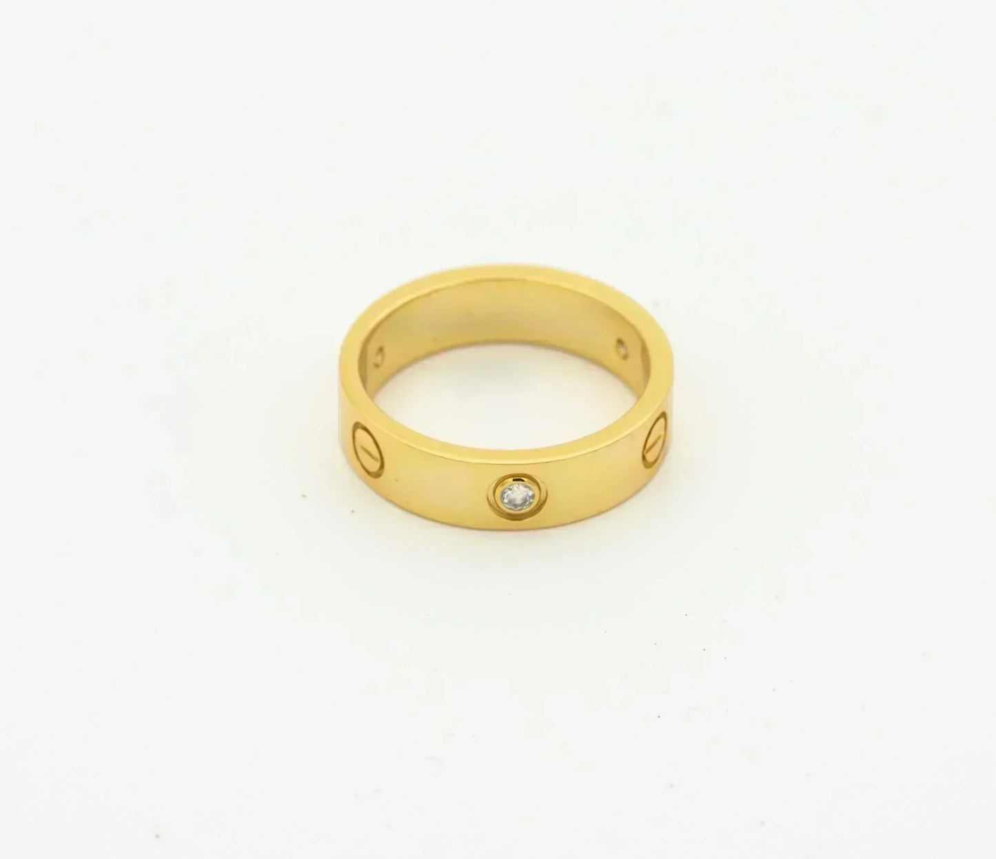 [BIJOUX]BAGUE LOVE 4MM 1 DIAMANT OR