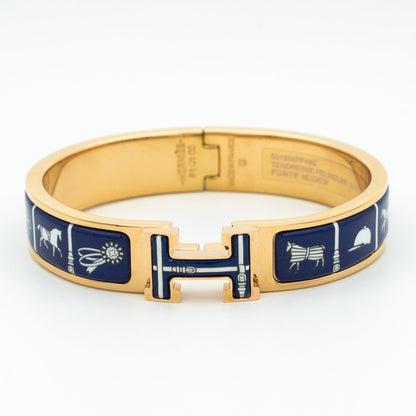 [BIJOUX]H BRACELET BLUE CERAMIC