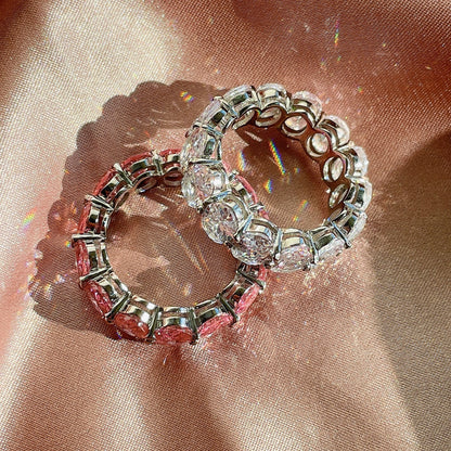 [Goodv]Dainty Elongated Cushion Cut Tennis Ring