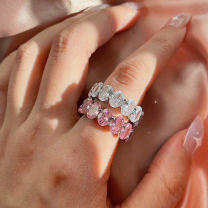 [Goodv]Dainty Elongated Cushion Cut Tennis Ring