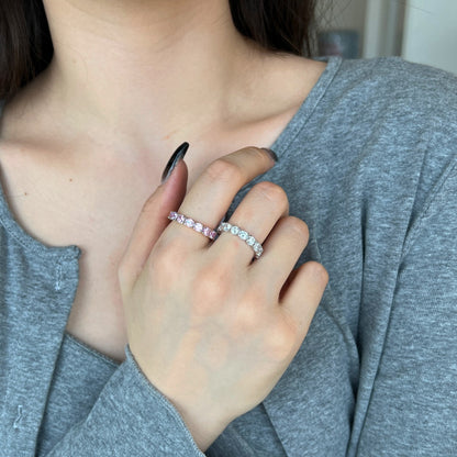 [Goodv]Eternity Round Cut Tennis Ring