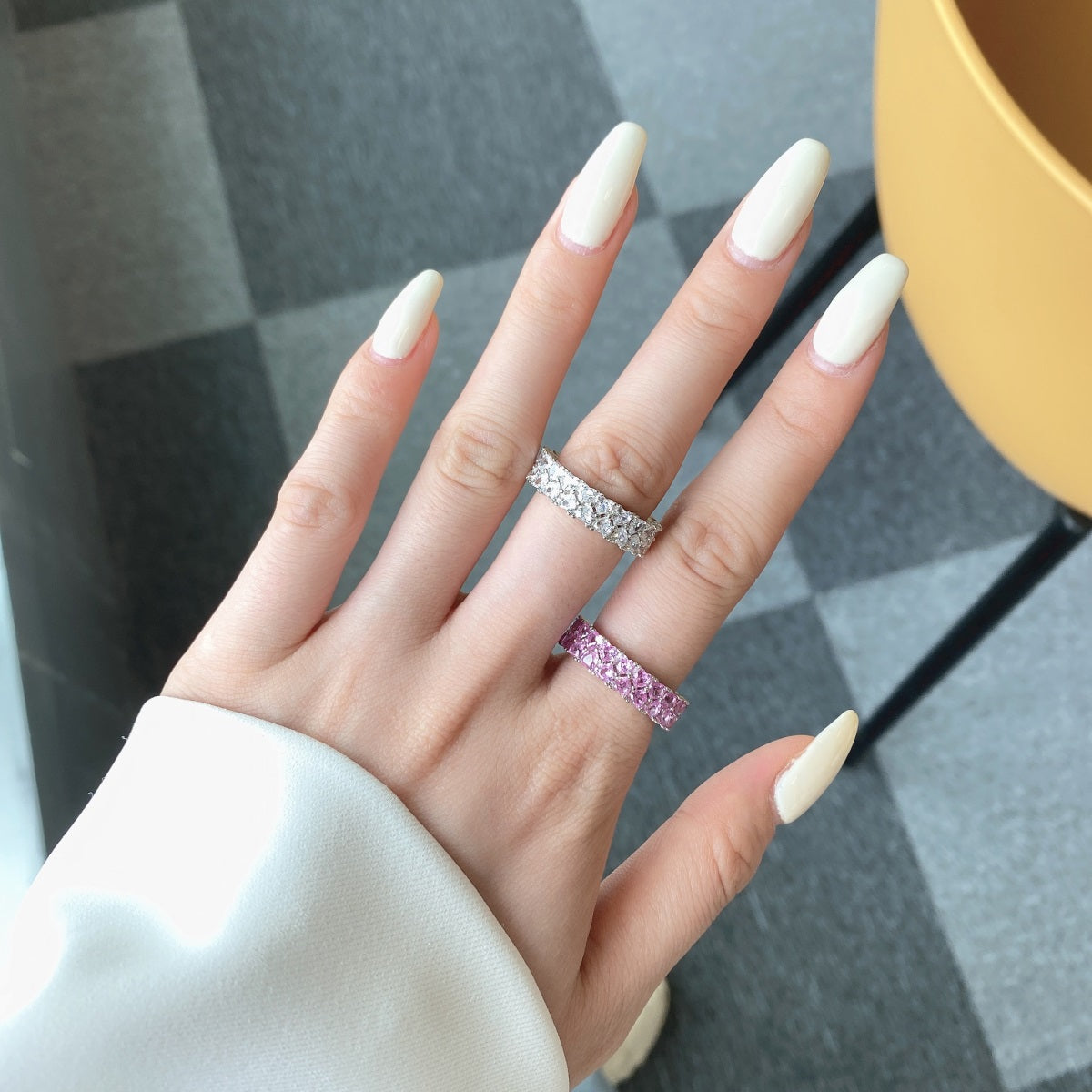 [Goodv]Sparkling Full Heart Ring