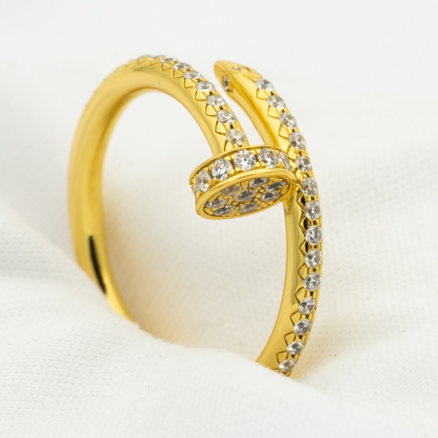 [BIJOUX]JUSTE RING 1.8MM GOLD DIAMONDS