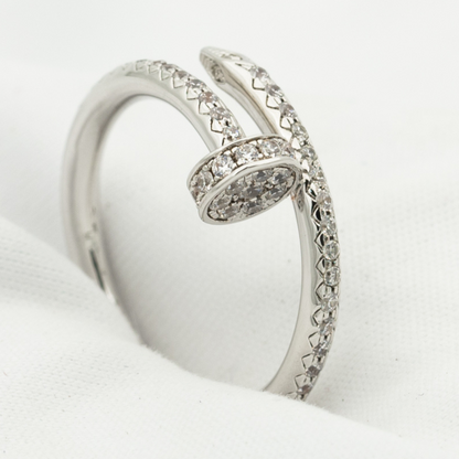 [BIJOUX]JUSTE RING 1.8MM SILVER DIAMONDS