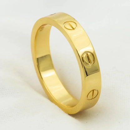 [BIJOUX]BAGUE LOVE 4MM 1 DIAMANT OR